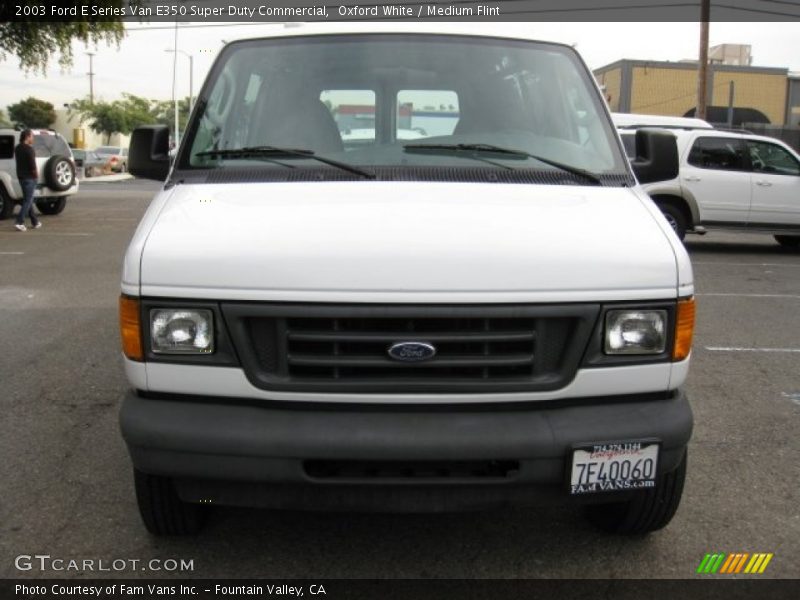 Oxford White / Medium Flint 2003 Ford E Series Van E350 Super Duty Commercial