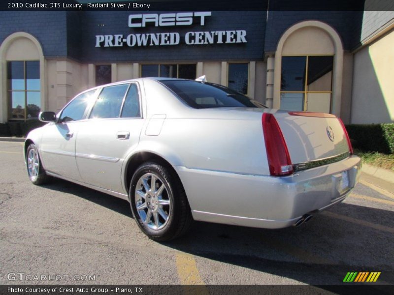 Radiant Silver / Ebony 2010 Cadillac DTS Luxury