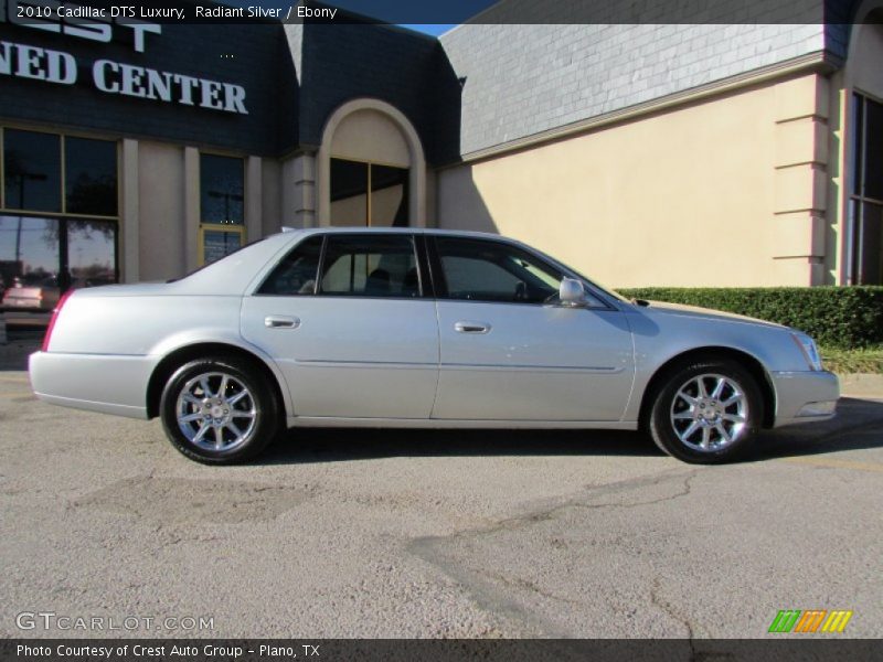 Radiant Silver / Ebony 2010 Cadillac DTS Luxury