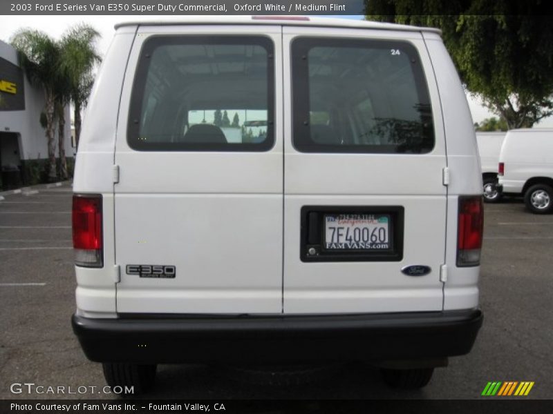 Oxford White / Medium Flint 2003 Ford E Series Van E350 Super Duty Commercial