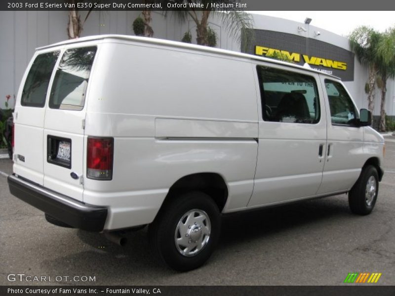 Oxford White / Medium Flint 2003 Ford E Series Van E350 Super Duty Commercial