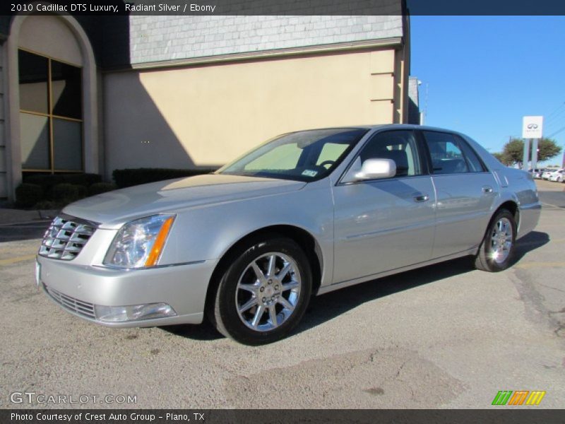 Radiant Silver / Ebony 2010 Cadillac DTS Luxury