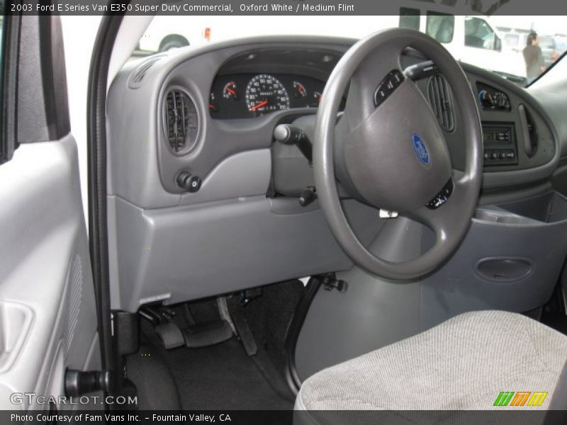 Oxford White / Medium Flint 2003 Ford E Series Van E350 Super Duty Commercial