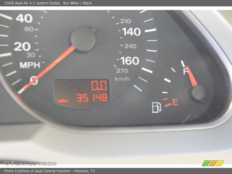 Ibis White / Black 2008 Audi A6 4.2 quattro Sedan