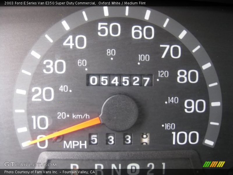 Oxford White / Medium Flint 2003 Ford E Series Van E350 Super Duty Commercial