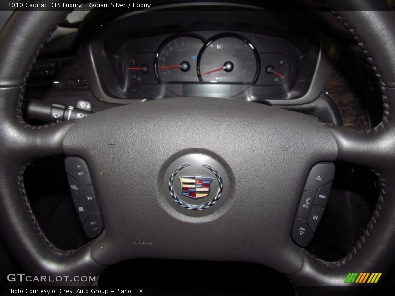 Radiant Silver / Ebony 2010 Cadillac DTS Luxury