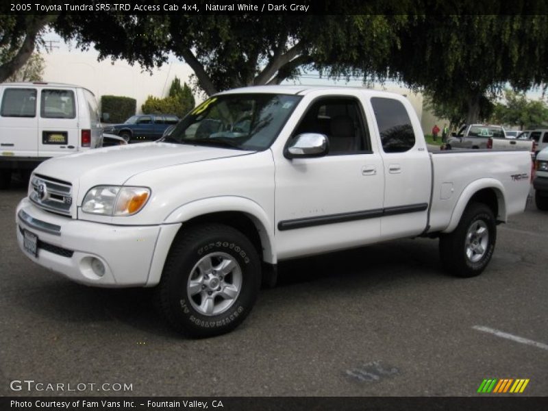 Natural White / Dark Gray 2005 Toyota Tundra SR5 TRD Access Cab 4x4
