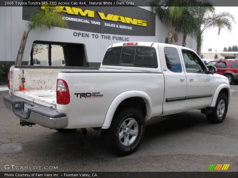 Natural White / Dark Gray 2005 Toyota Tundra SR5 TRD Access Cab 4x4