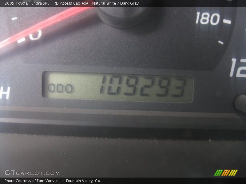 Natural White / Dark Gray 2005 Toyota Tundra SR5 TRD Access Cab 4x4