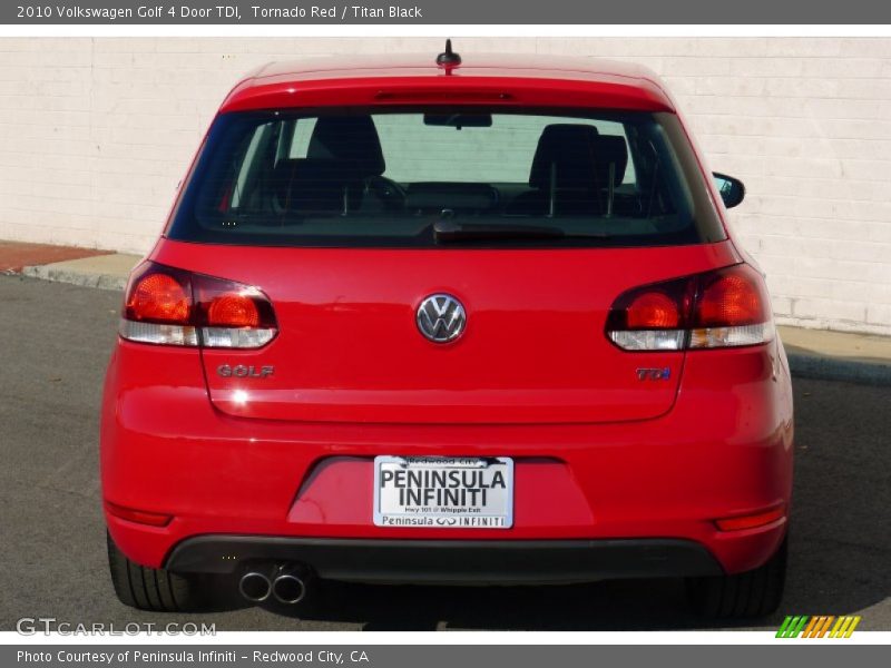 Tornado Red / Titan Black 2010 Volkswagen Golf 4 Door TDI