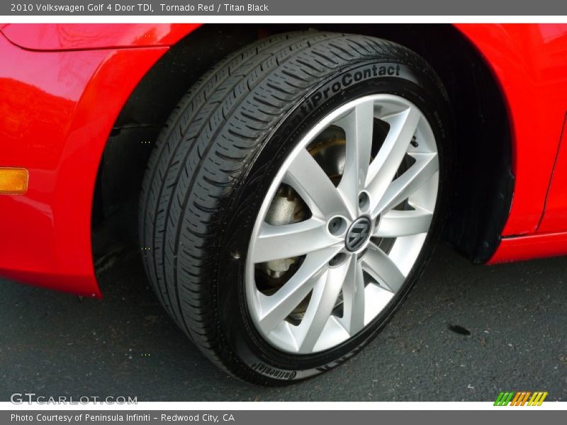 Tornado Red / Titan Black 2010 Volkswagen Golf 4 Door TDI