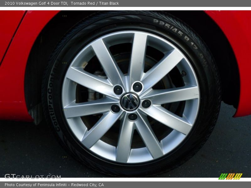 Tornado Red / Titan Black 2010 Volkswagen Golf 4 Door TDI