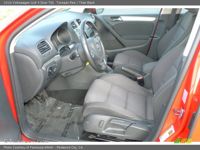 Tornado Red / Titan Black 2010 Volkswagen Golf 4 Door TDI