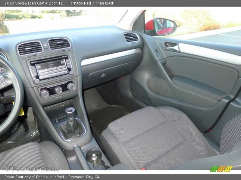 Tornado Red / Titan Black 2010 Volkswagen Golf 4 Door TDI