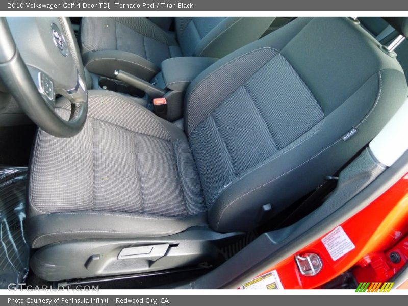 Tornado Red / Titan Black 2010 Volkswagen Golf 4 Door TDI