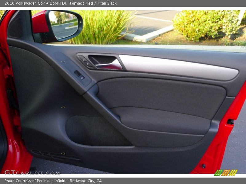 Tornado Red / Titan Black 2010 Volkswagen Golf 4 Door TDI