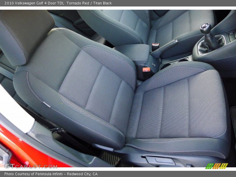 Tornado Red / Titan Black 2010 Volkswagen Golf 4 Door TDI