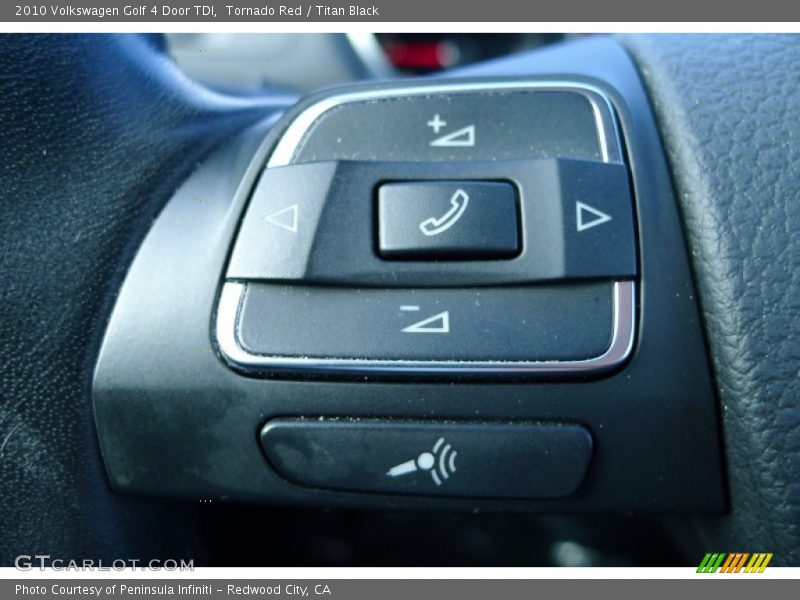 Tornado Red / Titan Black 2010 Volkswagen Golf 4 Door TDI