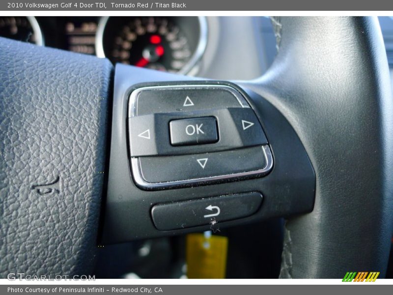 Tornado Red / Titan Black 2010 Volkswagen Golf 4 Door TDI