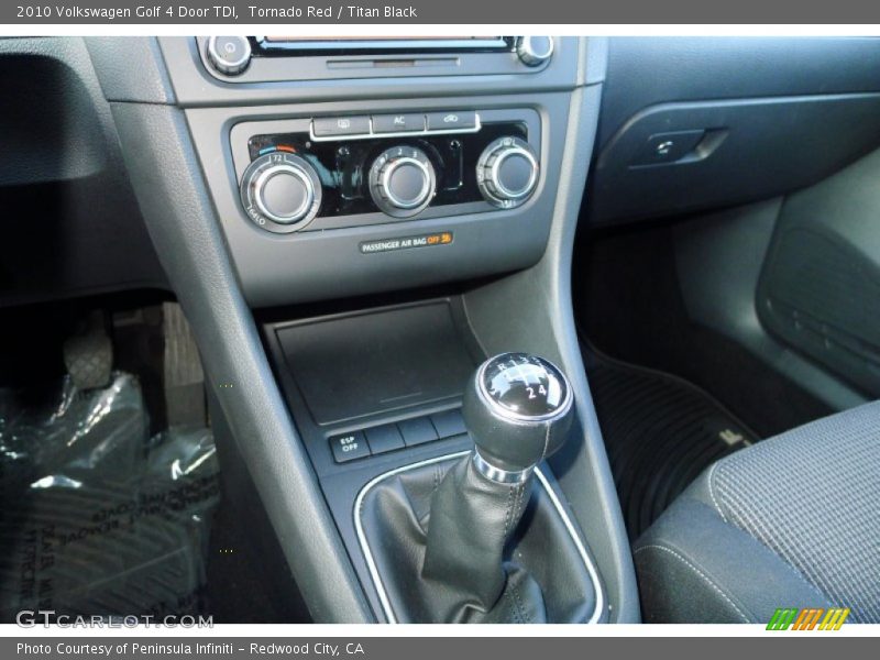Tornado Red / Titan Black 2010 Volkswagen Golf 4 Door TDI