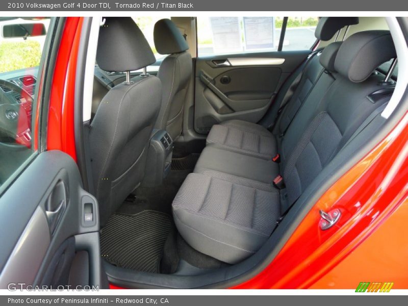 Tornado Red / Titan Black 2010 Volkswagen Golf 4 Door TDI