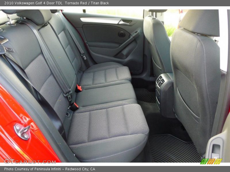 Tornado Red / Titan Black 2010 Volkswagen Golf 4 Door TDI