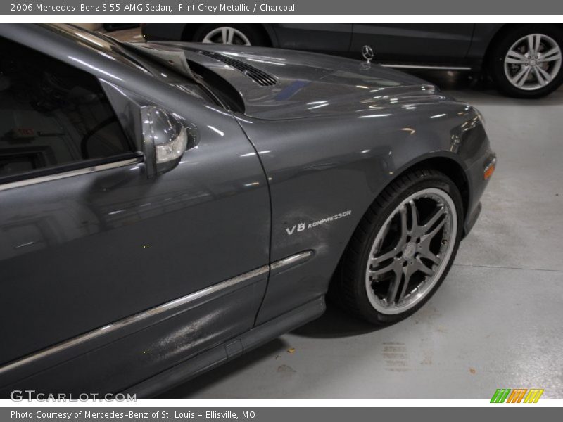Flint Grey Metallic / Charcoal 2006 Mercedes-Benz S 55 AMG Sedan