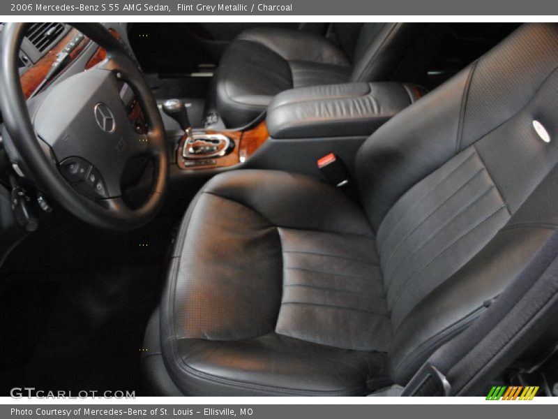 Flint Grey Metallic / Charcoal 2006 Mercedes-Benz S 55 AMG Sedan