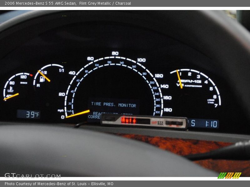 Flint Grey Metallic / Charcoal 2006 Mercedes-Benz S 55 AMG Sedan
