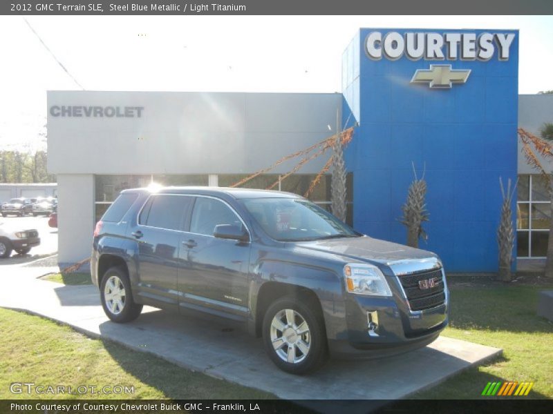 Steel Blue Metallic / Light Titanium 2012 GMC Terrain SLE