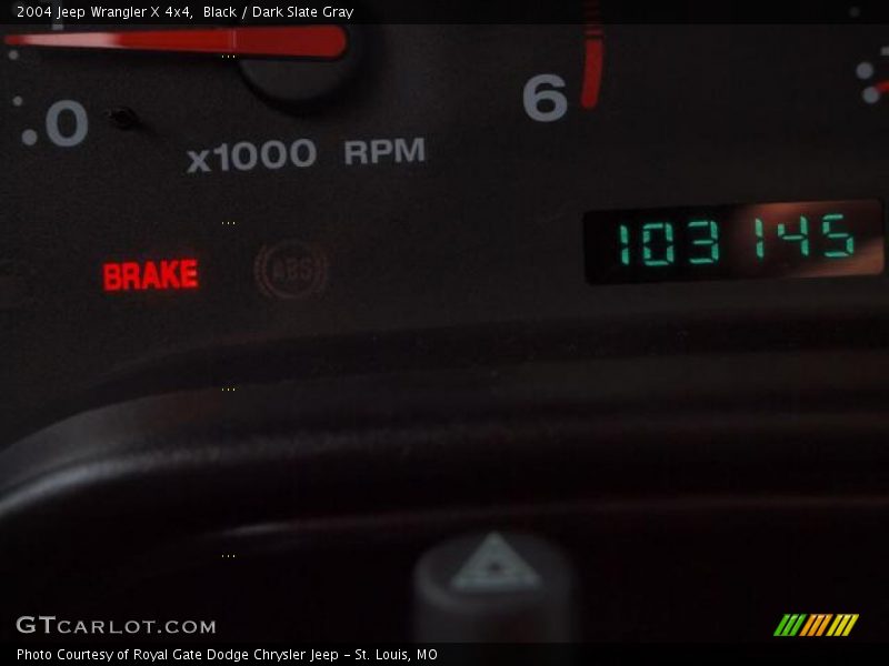 Black / Dark Slate Gray 2004 Jeep Wrangler X 4x4