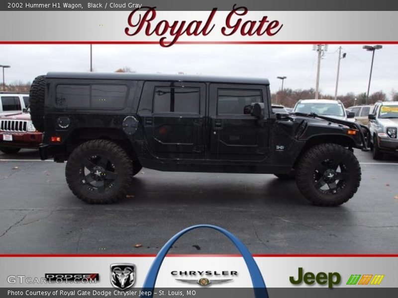 Black / Cloud Gray 2002 Hummer H1 Wagon