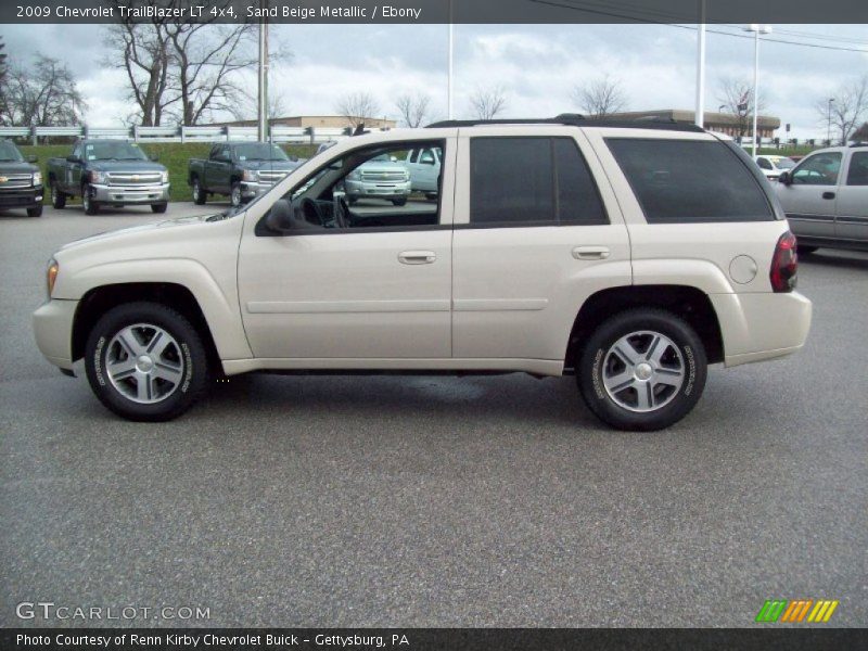 Sand Beige Metallic / Ebony 2009 Chevrolet TrailBlazer LT 4x4