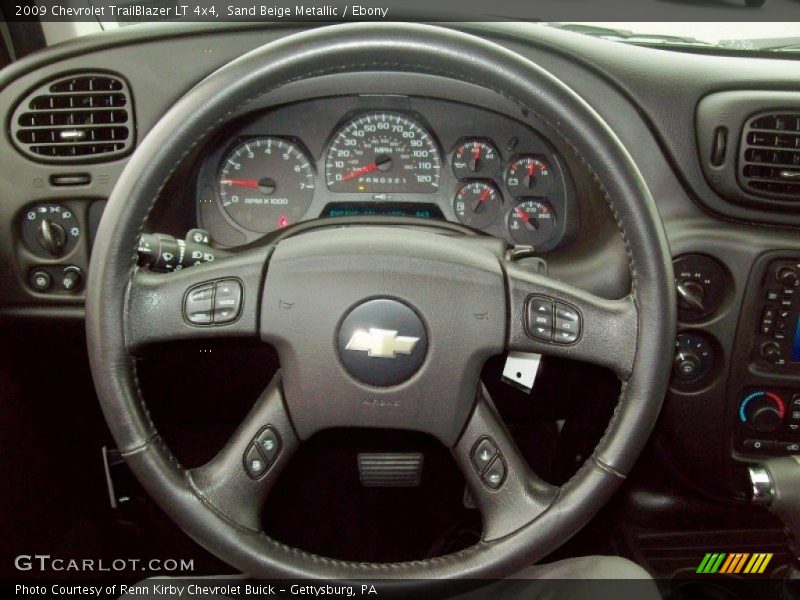 Sand Beige Metallic / Ebony 2009 Chevrolet TrailBlazer LT 4x4