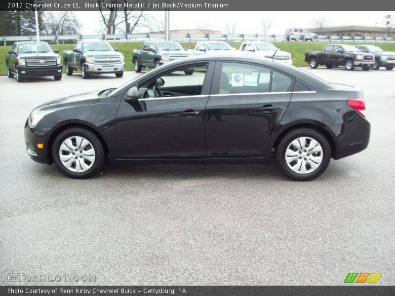 Black Granite Metallic / Jet Black/Medium Titanium 2012 Chevrolet Cruze LS