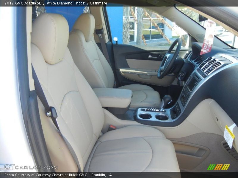 White Diamond Tricoat / Cashmere 2012 GMC Acadia SLT