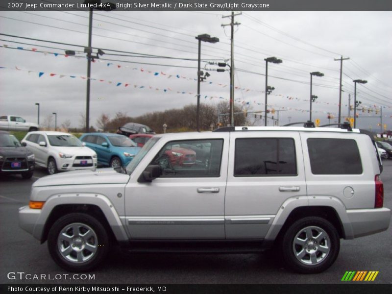 Bright Silver Metallic / Dark Slate Gray/Light Graystone 2007 Jeep Commander Limited 4x4