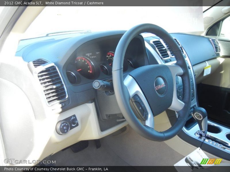 White Diamond Tricoat / Cashmere 2012 GMC Acadia SLT