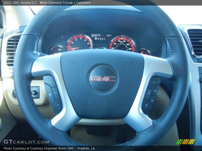 White Diamond Tricoat / Cashmere 2012 GMC Acadia SLT