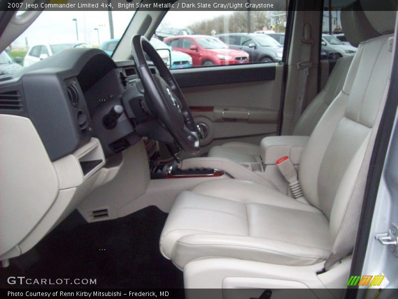 Bright Silver Metallic / Dark Slate Gray/Light Graystone 2007 Jeep Commander Limited 4x4