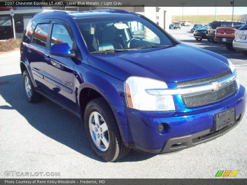 Laser Blue Metallic / Light Gray 2007 Chevrolet Equinox LT AWD