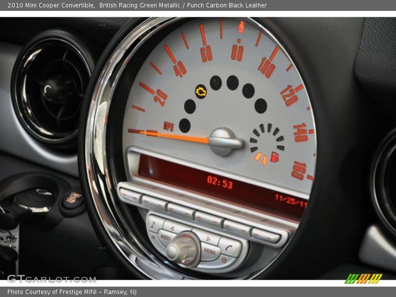 British Racing Green Metallic / Punch Carbon Black Leather 2010 Mini Cooper Convertible