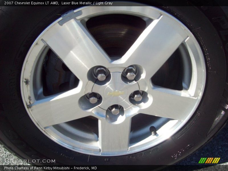 Laser Blue Metallic / Light Gray 2007 Chevrolet Equinox LT AWD