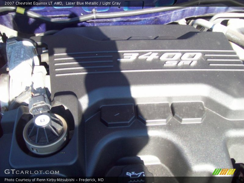 Laser Blue Metallic / Light Gray 2007 Chevrolet Equinox LT AWD