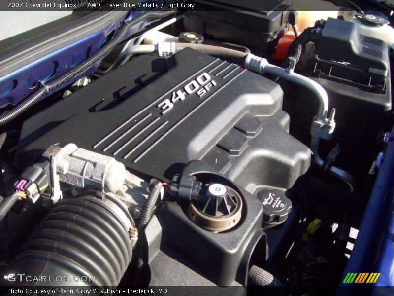 Laser Blue Metallic / Light Gray 2007 Chevrolet Equinox LT AWD