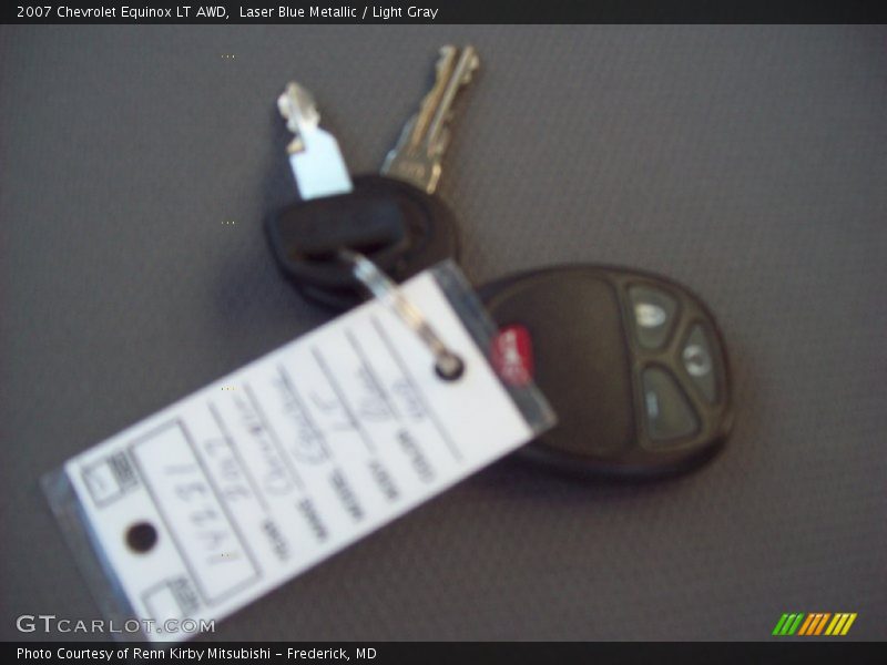 Laser Blue Metallic / Light Gray 2007 Chevrolet Equinox LT AWD