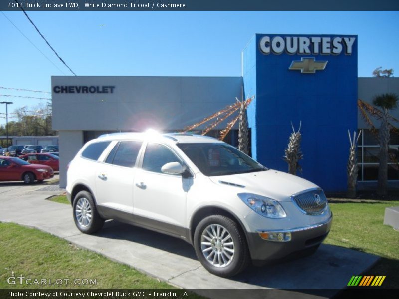 White Diamond Tricoat / Cashmere 2012 Buick Enclave FWD