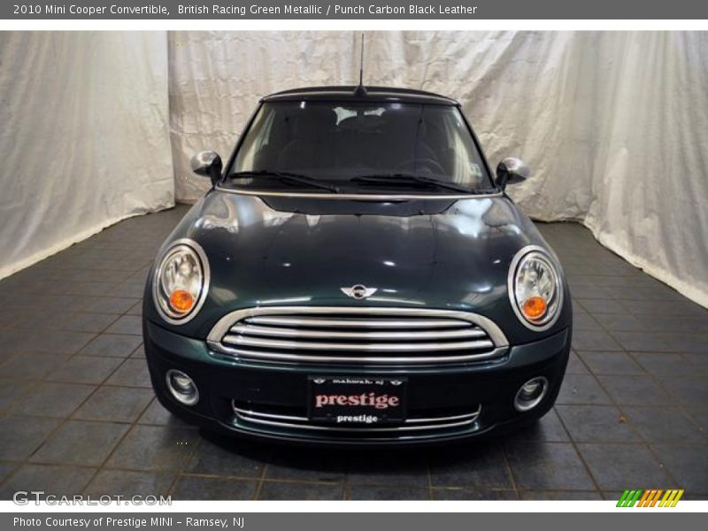 British Racing Green Metallic / Punch Carbon Black Leather 2010 Mini Cooper Convertible