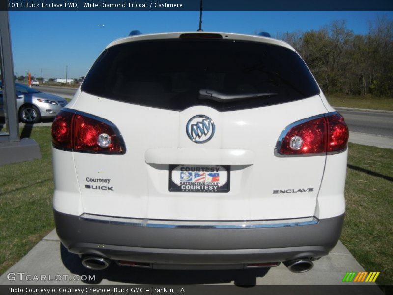 White Diamond Tricoat / Cashmere 2012 Buick Enclave FWD