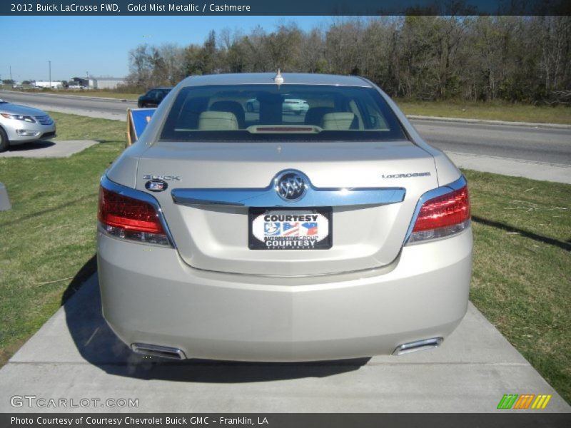 Gold Mist Metallic / Cashmere 2012 Buick LaCrosse FWD